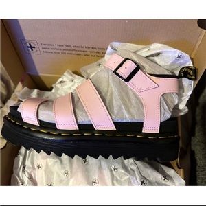 NWT Dr. Martens Blaire Platform Sandals- chalk pink